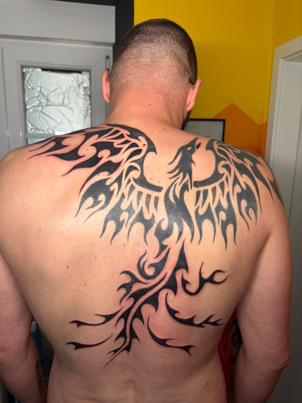 Phoenix black work